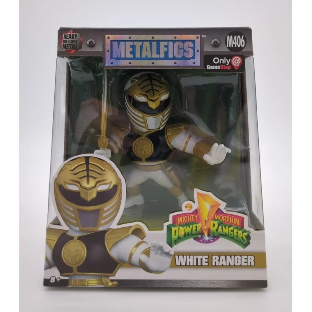 Jadatoys Metalfigs Mighty Morphin Power Rangers White Ranger GameStop Exclusive